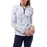 Alternate View 1 of SolCool Paradise Quarter Zip Pullover